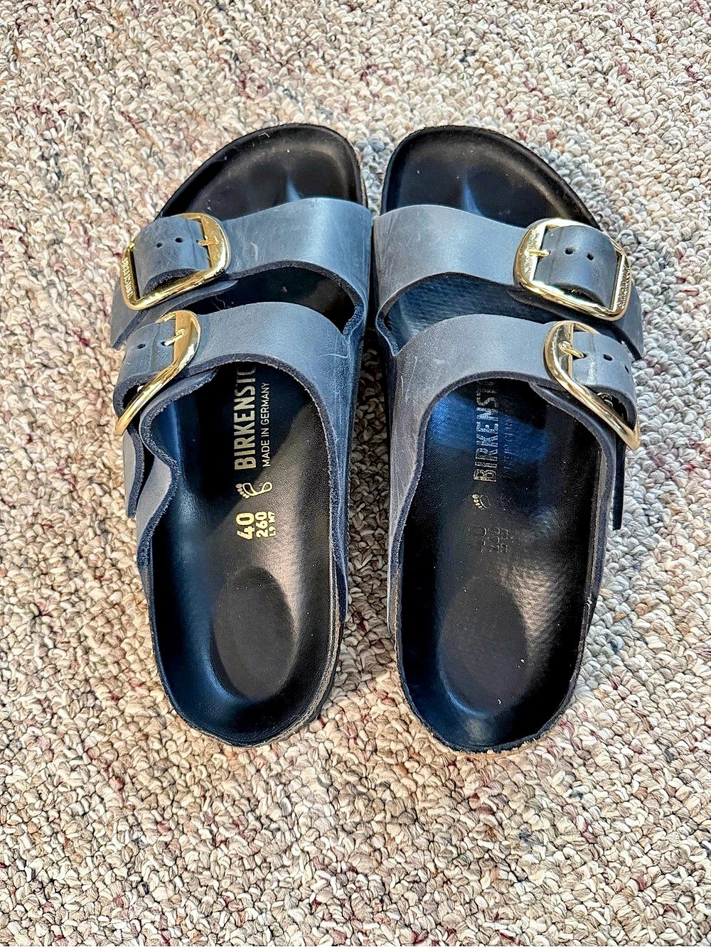 Birkenstock Arizona Big Buckle Black Sandals EU 40
